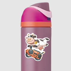 'Moo Moo Racer' Sticker