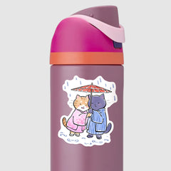 'Rainy Day Cats' Sticker