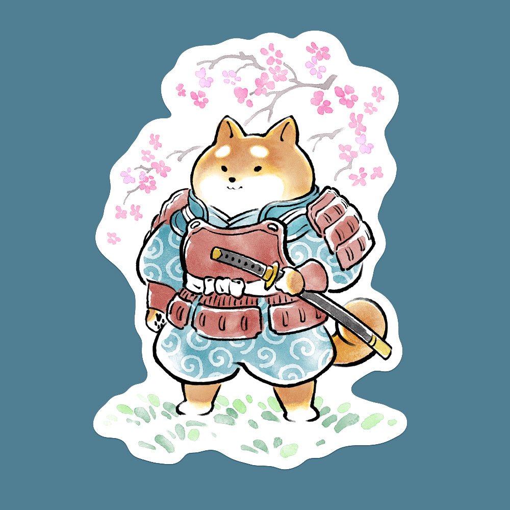 'Samurai Shiba' Sticker