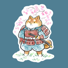 'Samurai Shiba' Sticker
