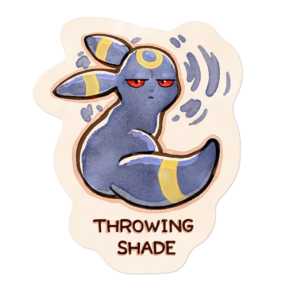 'Throwing Shade' Sticker