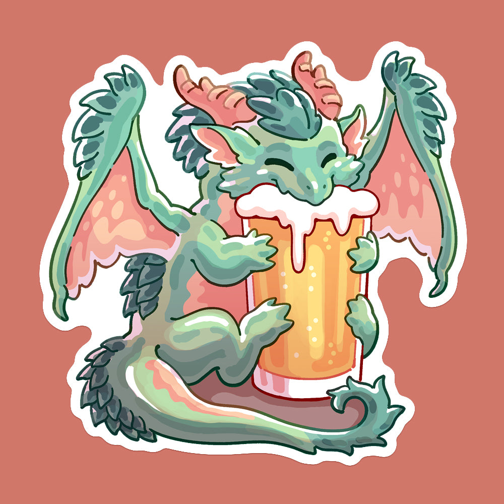 'Beer Dragon' Sticker
