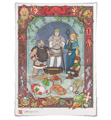 'A Meal with Friends' Giclee Print