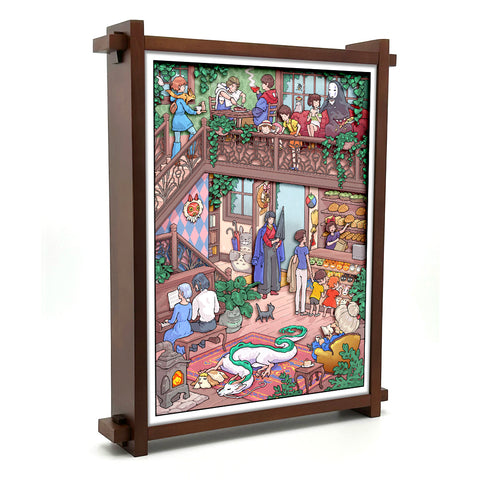 'Cozy Cafe' Shadow Box