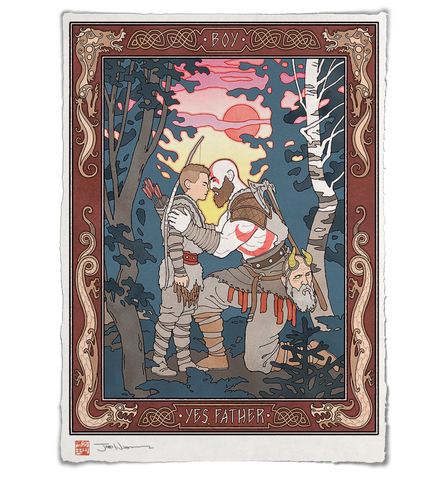 'A Young Man Shakes Heaven' ジクレー版画