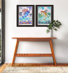 'Frog Samurai of Still Waters' Giclée Print