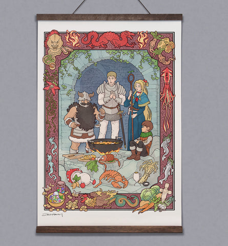 'A Meal With Friends' Scroll