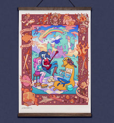 **Pre-Order**  'Heroes of Ooo' Wall Scroll