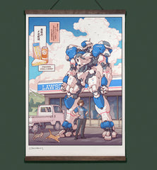 **Pre-Order** 'Mecha Delivery - Lawson' Wall Scroll