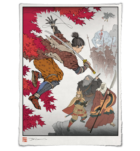 'A Young Man Shakes Heaven' ジクレー版画