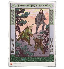 'Three Hunters' Giclée Print
