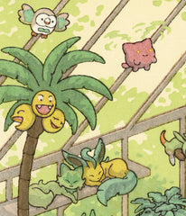 'Cozy Greenhouse' Woodblock Print