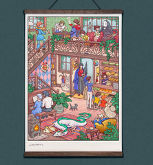 **Pre-Order** 'Cozy Cafe' Scroll