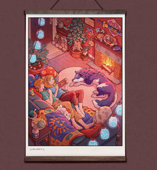**Pre-Order** 'Quiet Night Together' Scroll