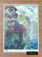 'Where the Gulls Sing’ Giclee Print