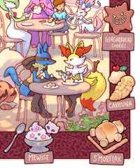'Poké Cafe' Giclée Print