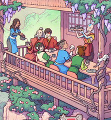 **Pre-Order** 'Reunion at the Tea House' Wall Scroll