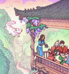 **Pre-Order** 'Reunion at the Tea House' Wall Scroll