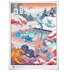 'Winter Hot Spring' Giclee Print