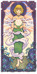 'Wisdom' Art Nouveau Print