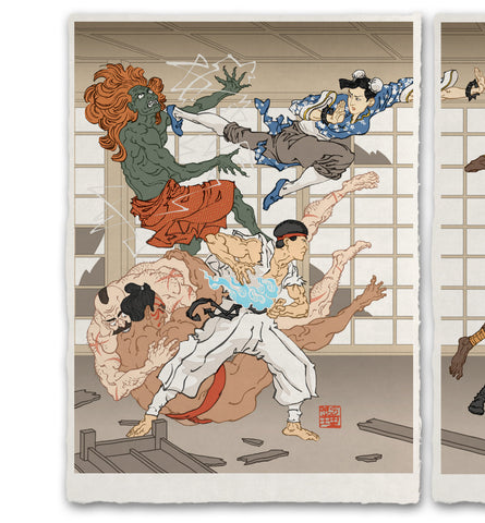 'Battle in the Bath House' ジクレー版画