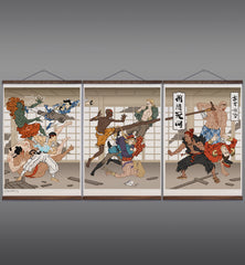 **Pre-Order** 'Battle in the Bath House' 3 Scroll Set