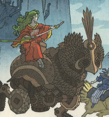 'Flight of Fantasy' Woodblock Print