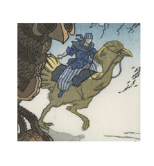 'Flight of Fantasy' Woodblock Print