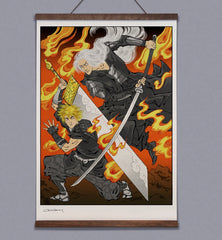 **Pre-Order** 'Meteoric Power' Wall Scroll