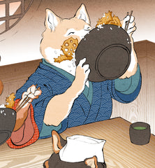 **Pre-Order** 'Tempura Shiba' Scroll