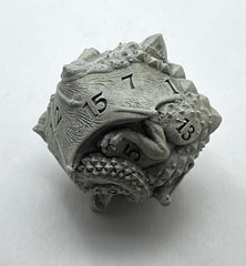 Dragon D20 Dice, White