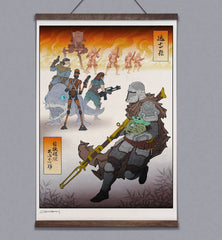 **Pre-Order** 'Wolf on the Run' Scroll