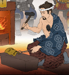 'Working the Forge' Giclée Print